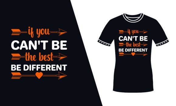 Be Different Orange Typography T Shirt Review