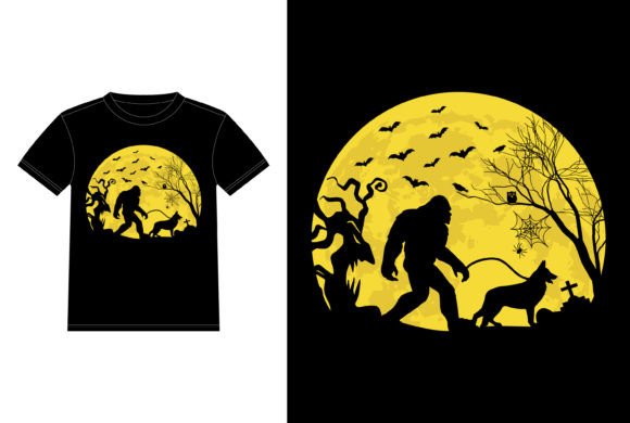 Bigfoot Walking German Shepherd Funny Review