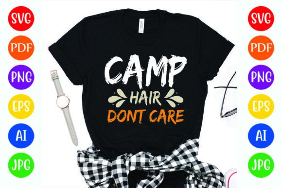 Funny Camp Hair Don't Care T-Shirt Review
