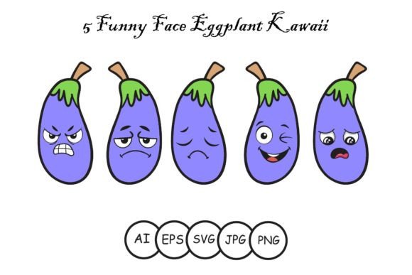 Funny Face Eggplant Kawaii Embroidery Review