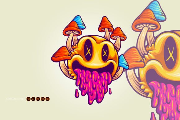 Funny Psychedelic Mushrooms Emoticons Review
