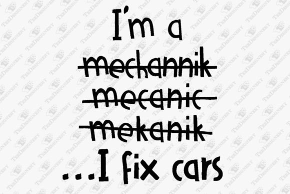 I Fix Cars Funny Mechanic Workshop Design Review