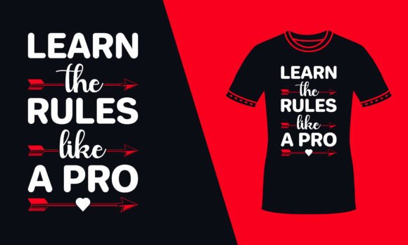 Learn the Rules Red Typography T Shirt Review