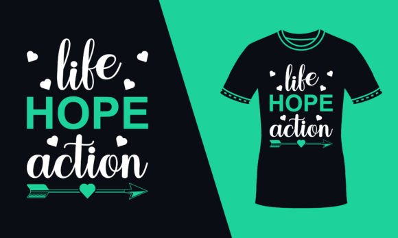 Life Hope Motivational Typography Tshirt Review