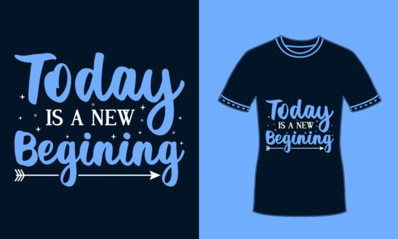 New Beginning Quote Typography T Shirt Review