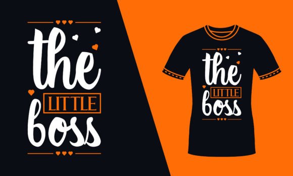 The Little Boss Orange Typography Tshirt Review
